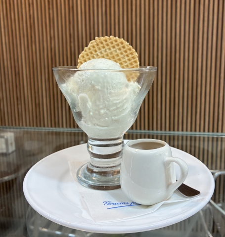 café affogato con helado casero delnano